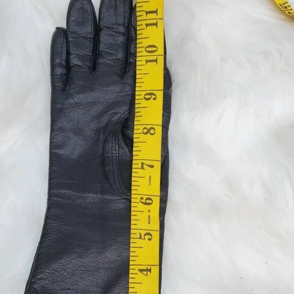 Vintage mid length Lined Italian Gloves‎ 6.5